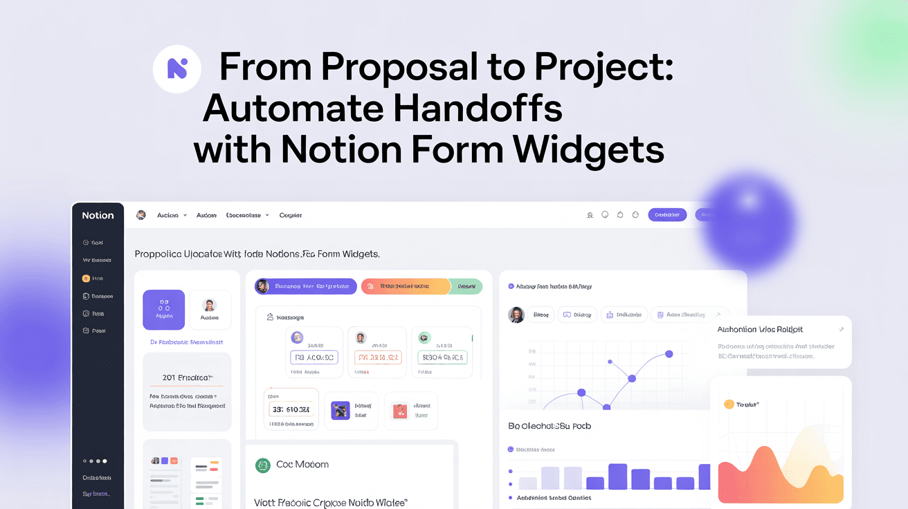 From Proposal to Project: Automate Handoffs with Notion Form Widgets