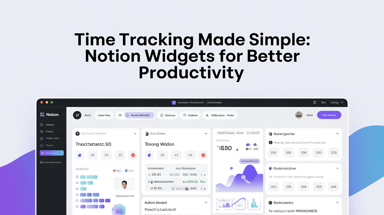 Time Tracking Made Simple: Notion Widgets for Better Productivity